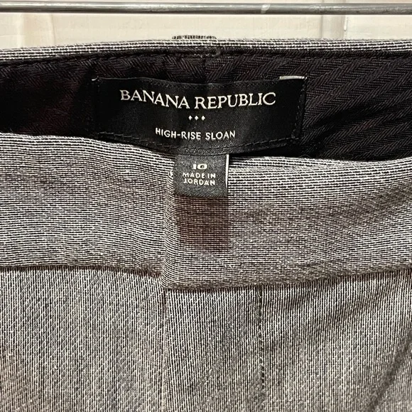 Women’s Banana Republic High Rise Sloan Pants Size 10 Gray - Picture 2 of 4